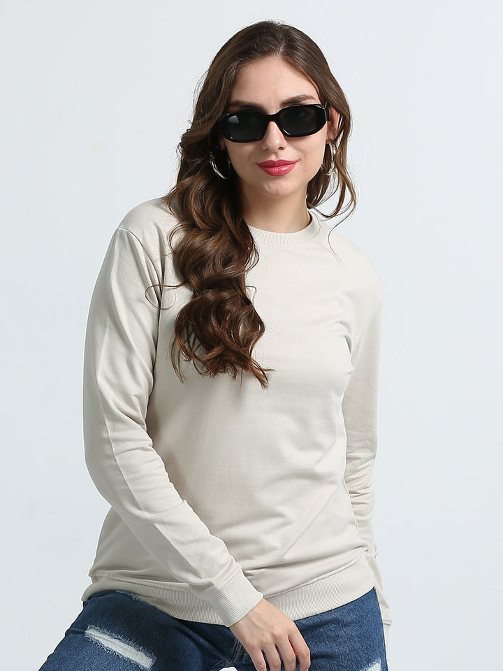 240 GSM Unisex Lt Skin/Cream Cotton Sweatshirt