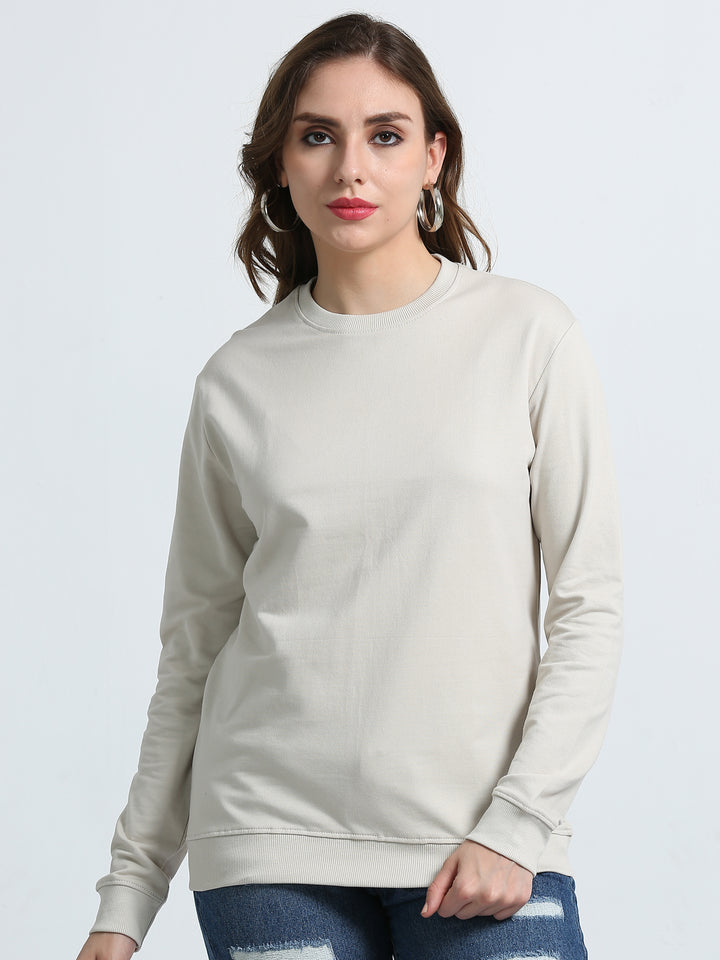 240 GSM Unisex Lt Skin/Cream Cotton Sweatshirt