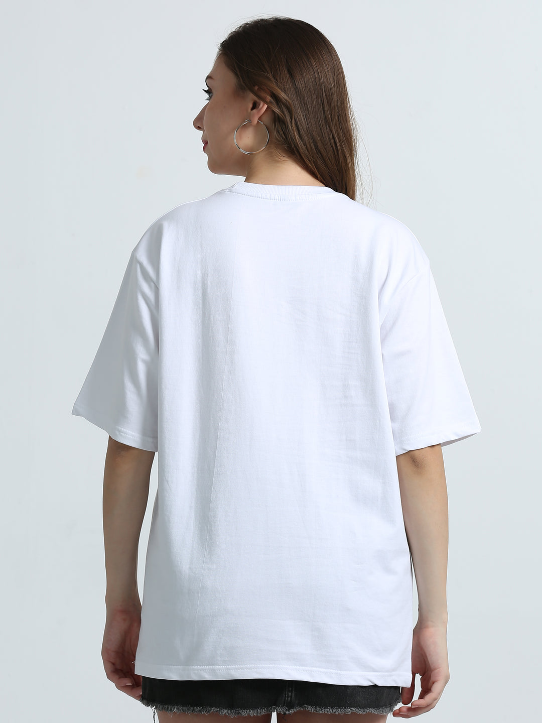 240GSM Unisex White Cotton Oversized Tee