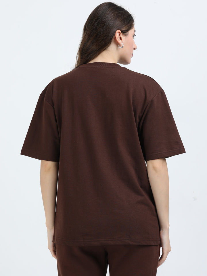 240GSM Unisex Walnut Cotton Oversized Tee