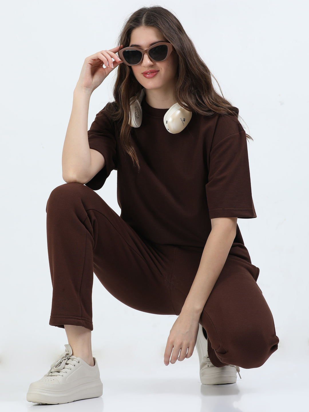 240GSM Unisex Walnut Cotton Oversized Tee