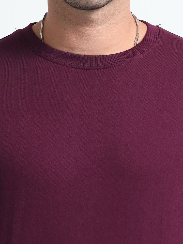 240GSM Unisex Wine Cotton Sweatshirt