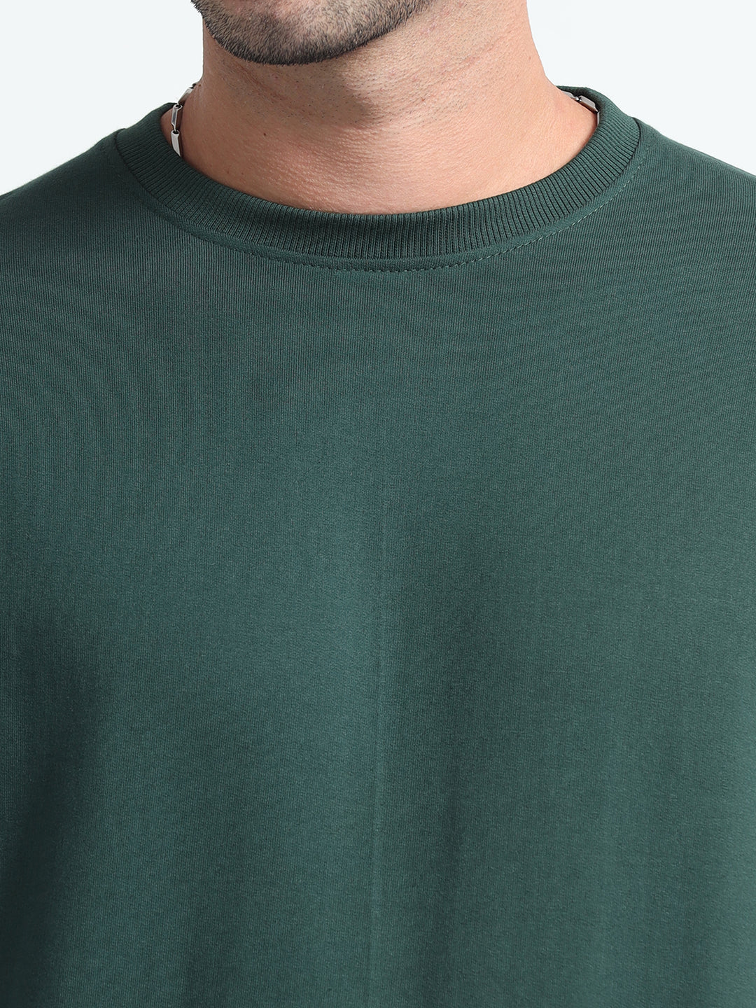 240GSM Unisex Bottle Green Cotton Sweatshirt