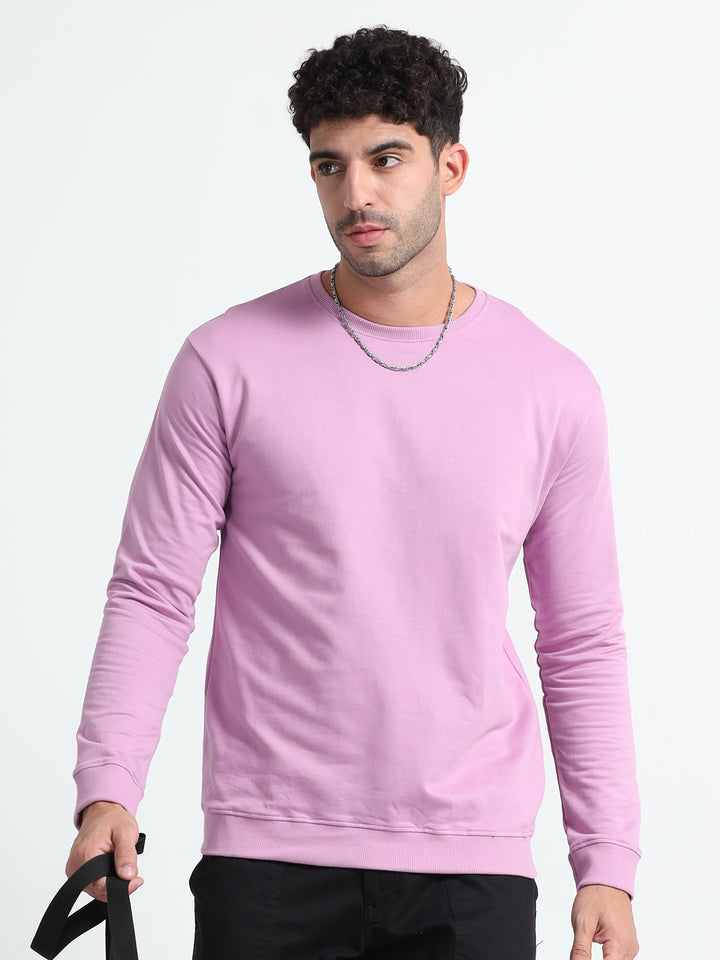 240GSM Unisex Lavender Cotton Sweatshirt