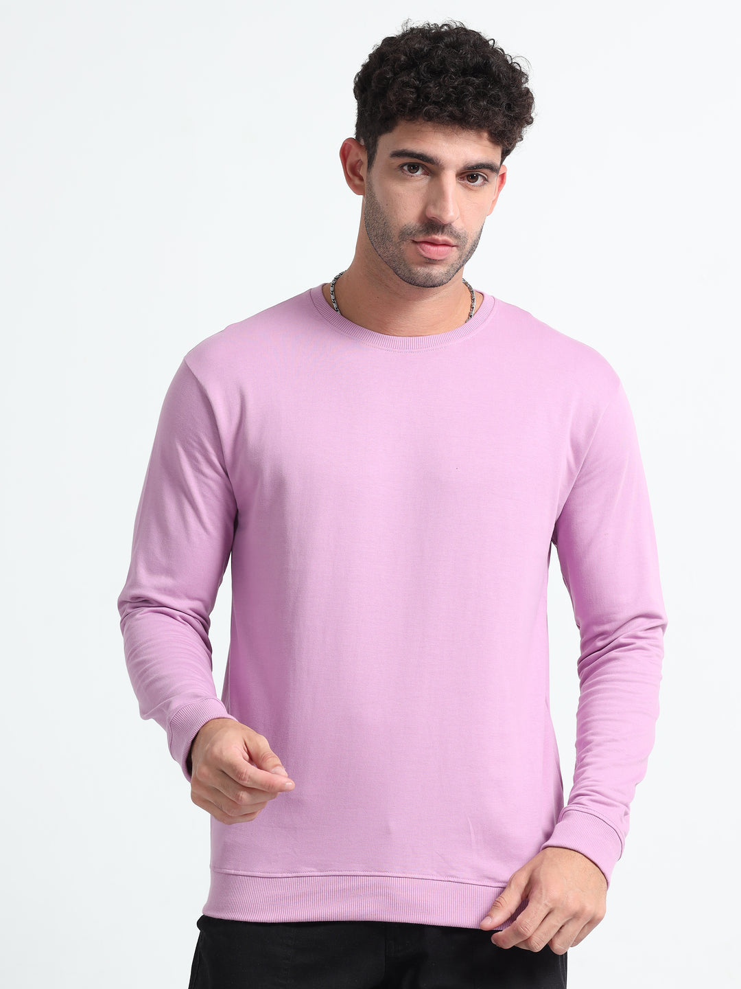 240GSM Unisex Lavender Cotton Sweatshirt