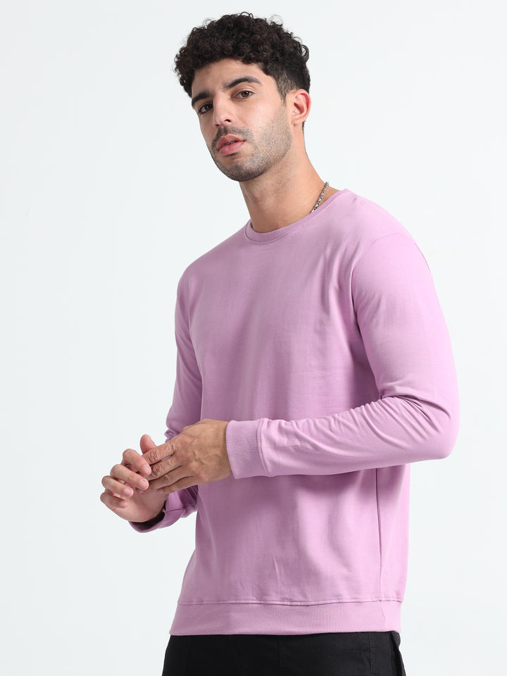 240GSM Unisex Lavender Cotton Sweatshirt