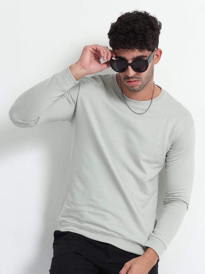 240GSM Unisex Storm Grey Cotton Sweatshirt