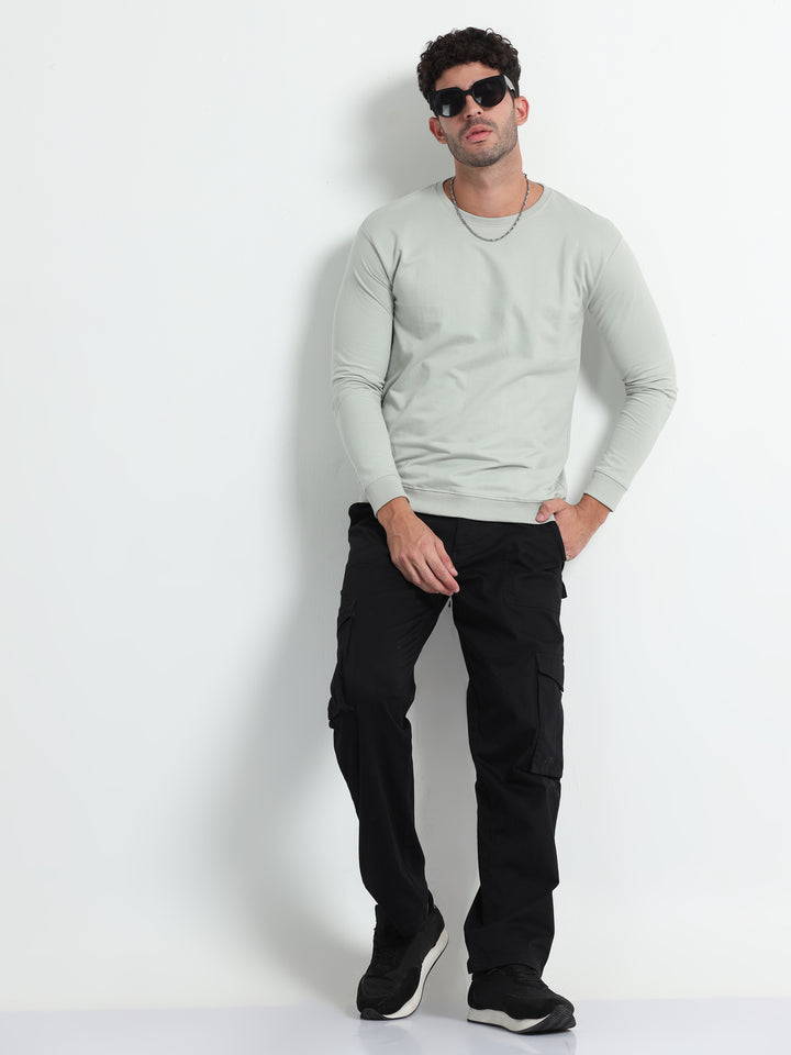 240GSM Unisex Storm Grey Cotton Sweatshirt