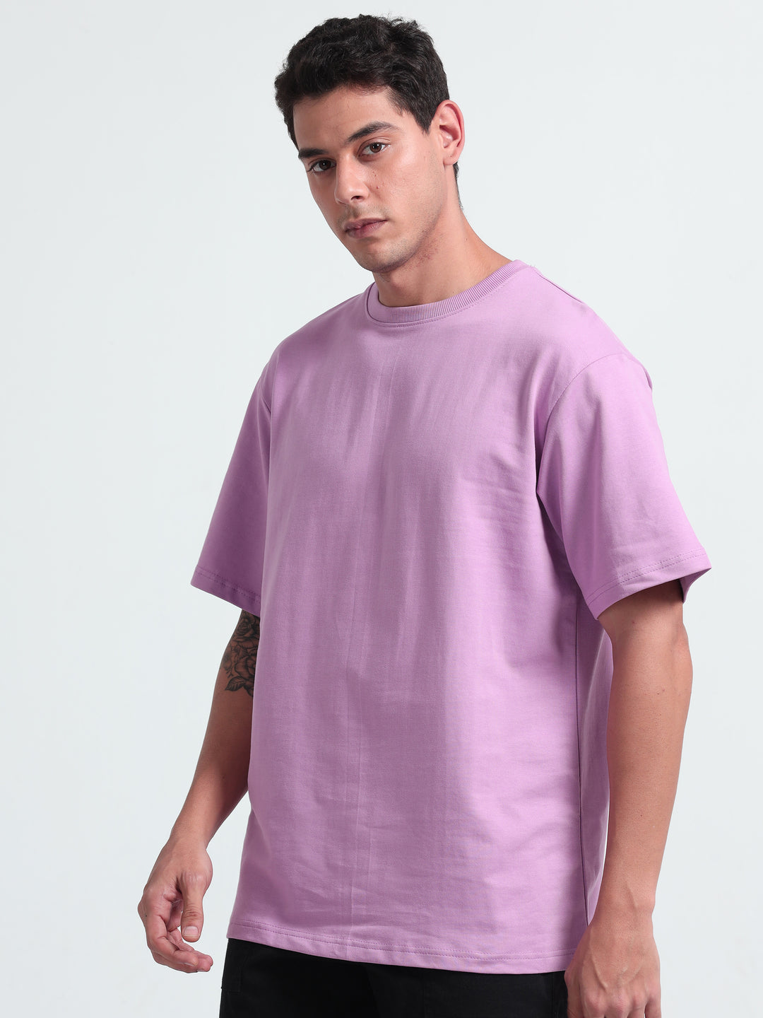 240GSM Unisex Lavender Cotton Oversized Tshirt