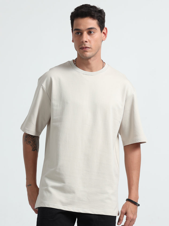 240GSM Unisex Lt Skin/Cream Cotton Oversized Tshirt