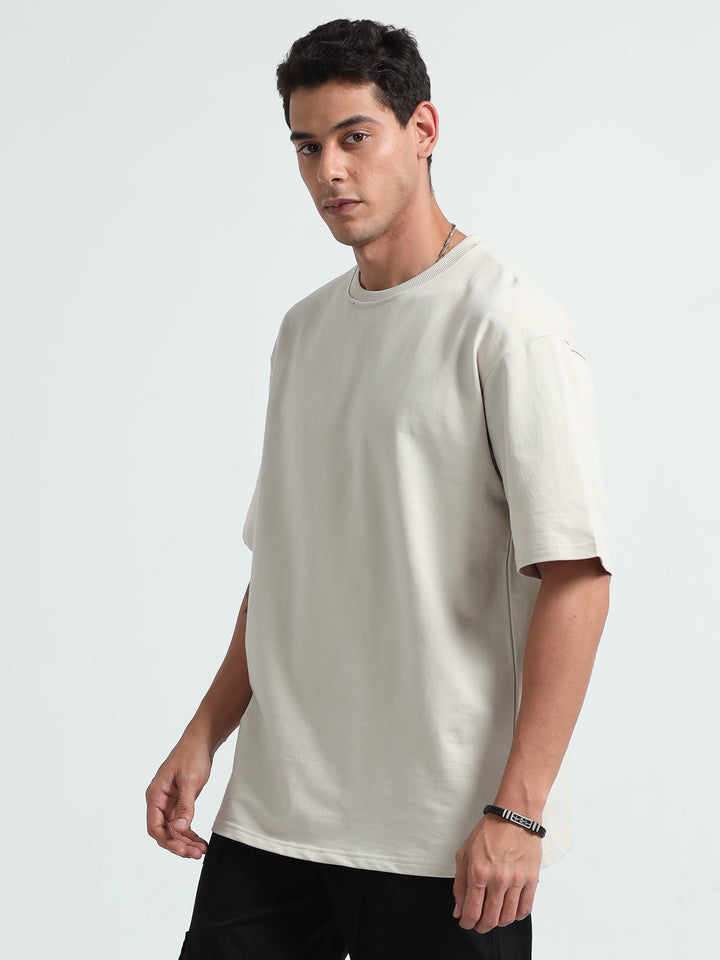 240GSM Unisex Lt Skin/Cream Cotton Oversized Tshirt