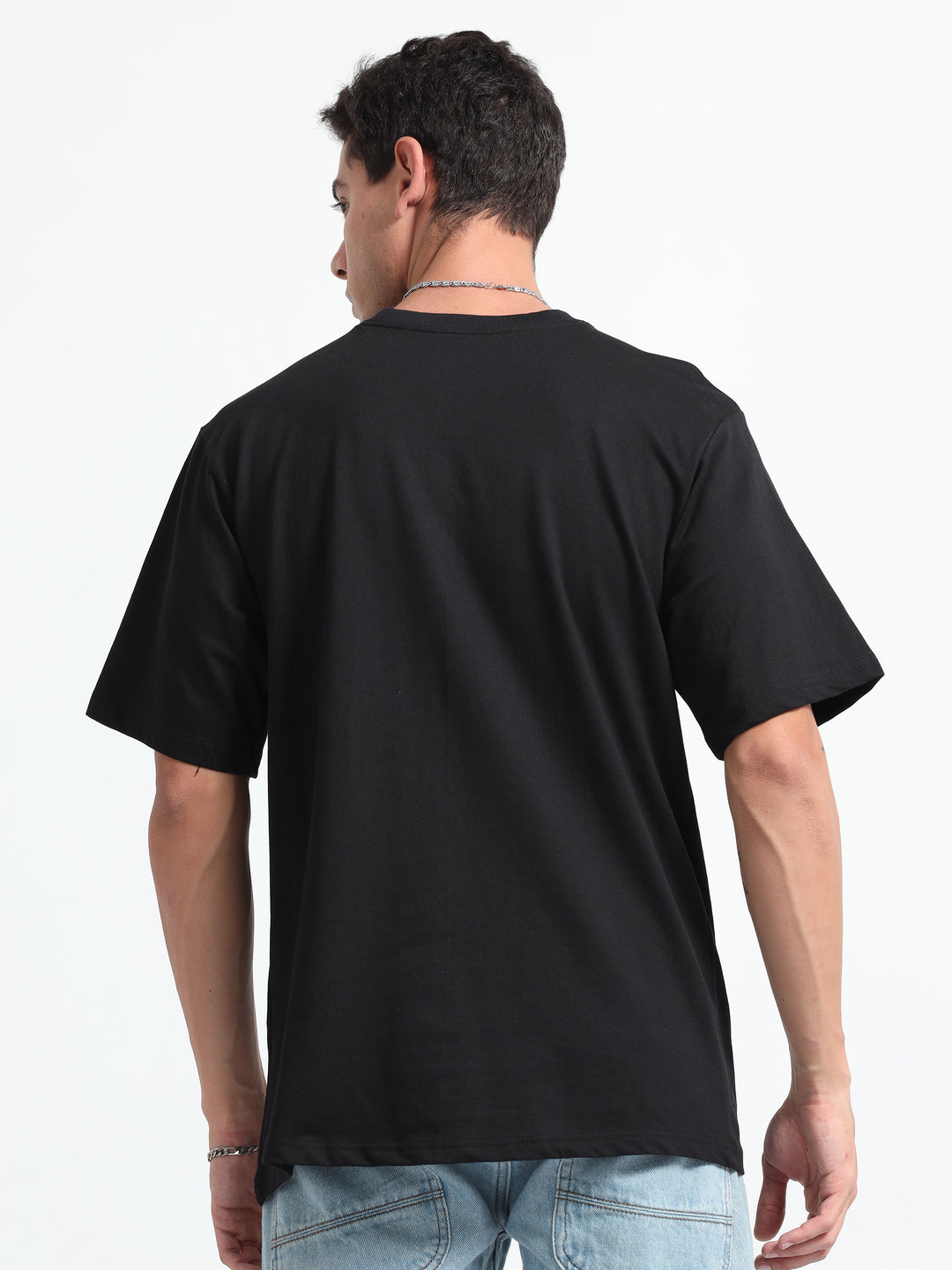 240GSM Unisex Black Cotton Oversized Tshirt