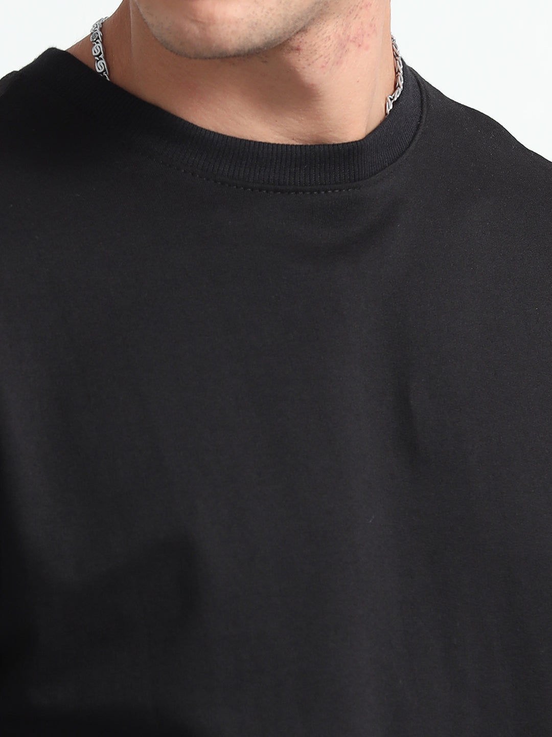 240GSM Unisex Black Cotton Oversized Tshirt