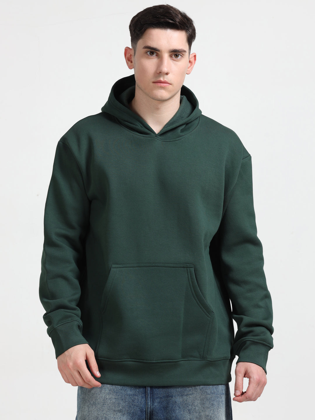 Premium 400 GSM Export Quality Bottle Green Hoodie