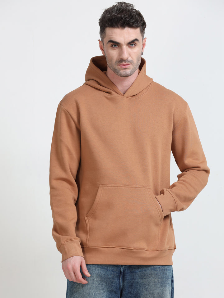 Premium 400 GSM Export Quality Biscuit Brown Hoodie