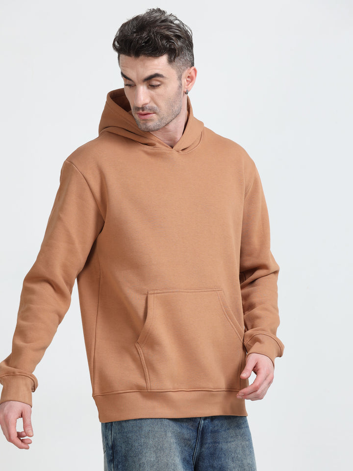 Premium 400 GSM Export Quality Biscuit Brown Hoodie