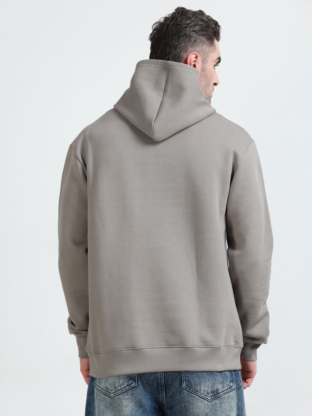 Premium 400 GSM Export Quality Grey Cloud Hoodie