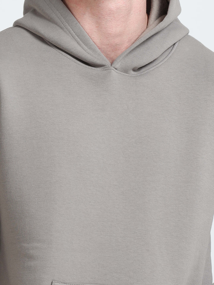 Premium 400 GSM Export Quality Grey Cloud Hoodie