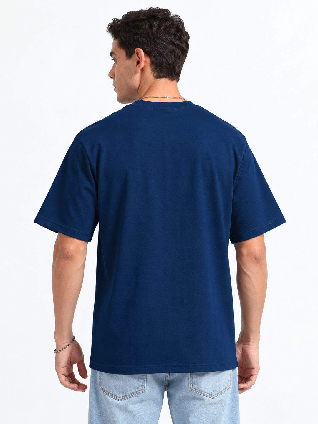 240GSM Unisex Petrol Blue Cotton Oversized Tshirt