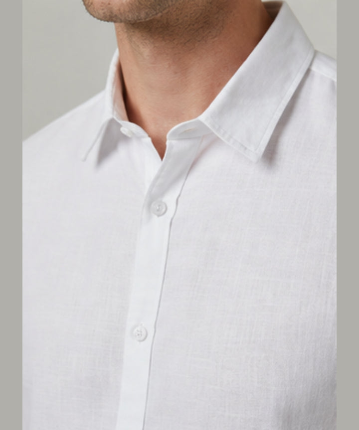 Premium linen Shirt White Colour