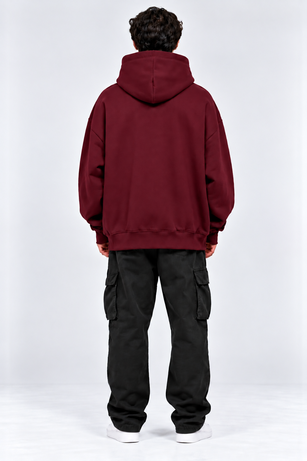 Premium 400 GSM Wine Cotton Oversized Hoodie